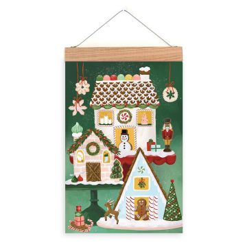 Christmas Countdown Calendar - Gingerbread Village